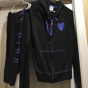 Pink Capri sweatsuit