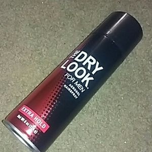 The dry look for men hairspray