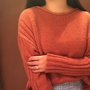 Fall Burnt Orange Sweater