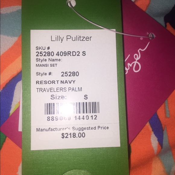 ❌SOLD ❌Lilly Pulitzer Mansi Crop Set - Picture 3 of 5