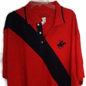 Beverly Hills Polo Club Rugby Polo Shirt Size 3XL