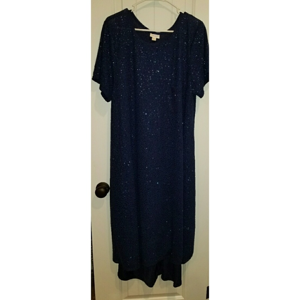 Lularoe Elegant Carly Navy