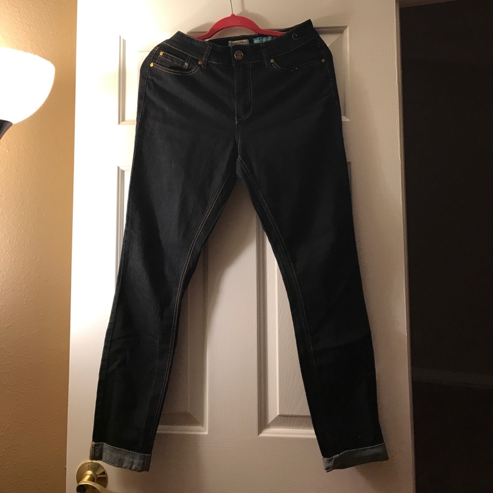 Indigo Rein dark denim bootcut jean