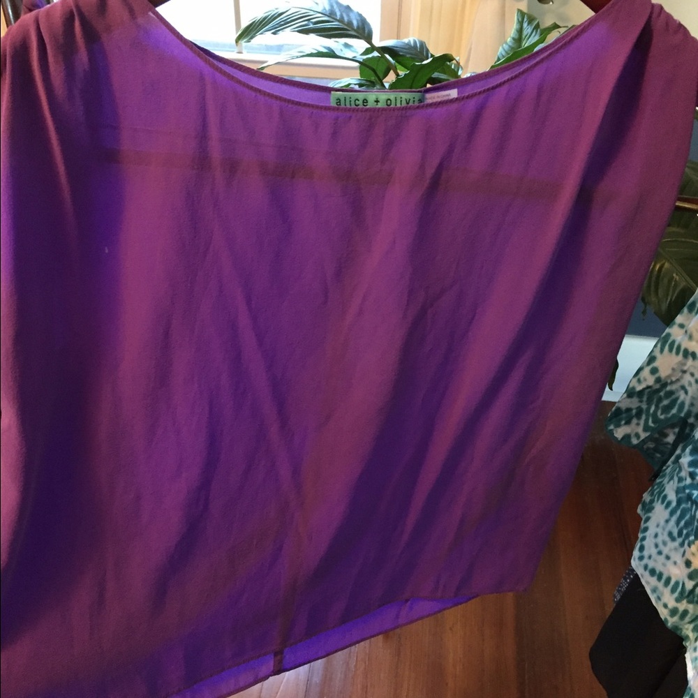 Alice and Olivia Silk Top