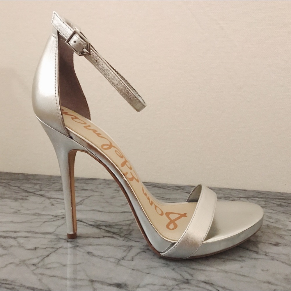 Sam Edelman Silver Two Strap Heel