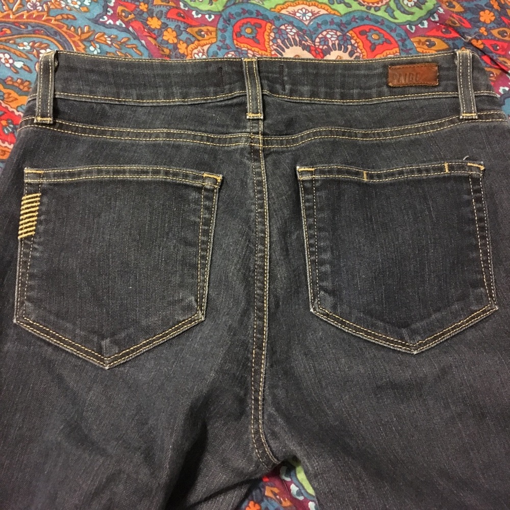 Paige- boot cut size 7 dark wash