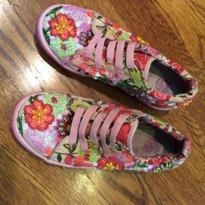 Pink Embellished Sneakers