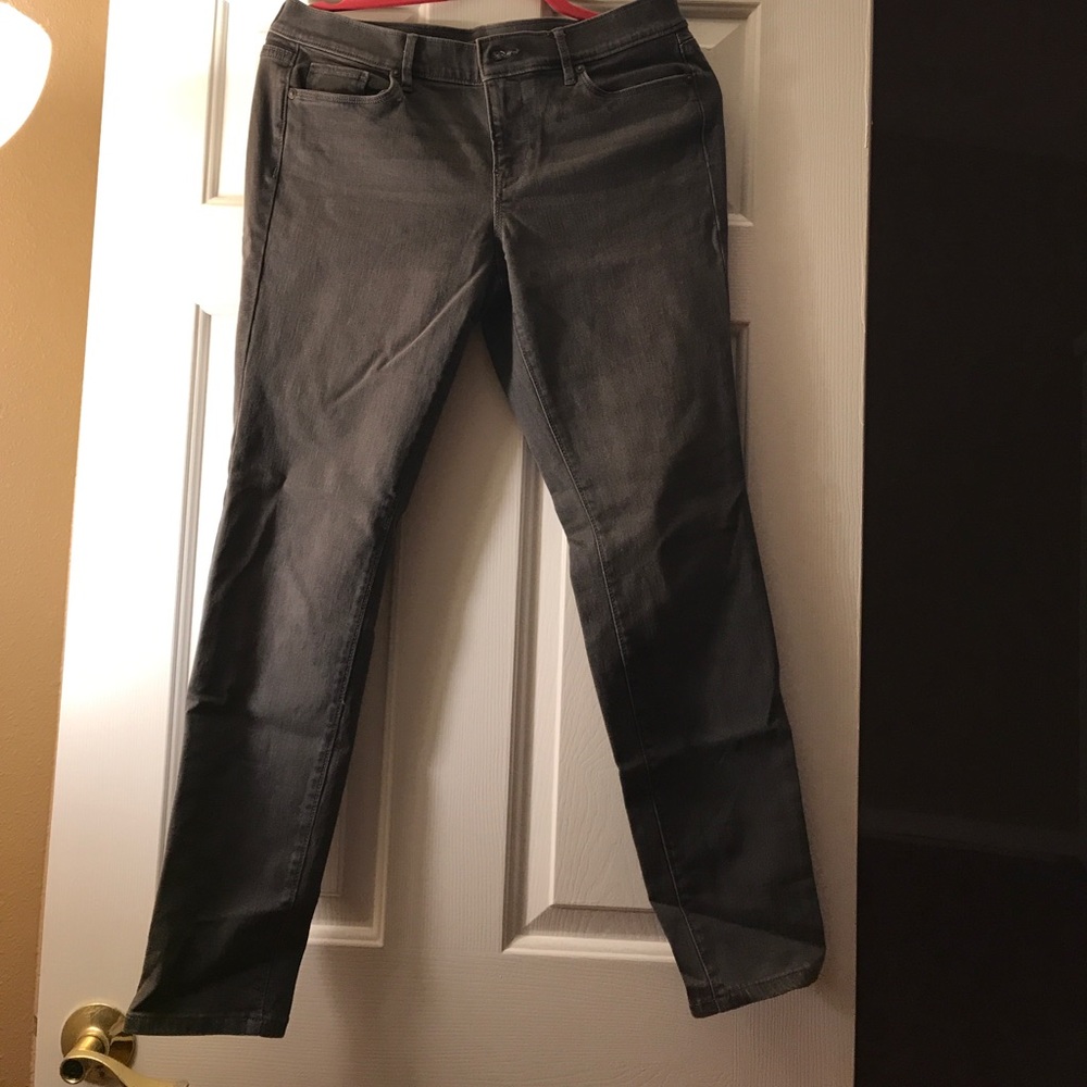 Anne Taylor Loft charcoal grey jean