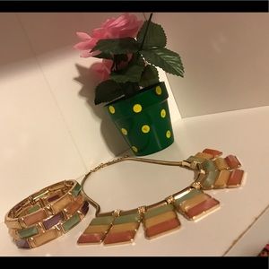 Necklace with bracelet
