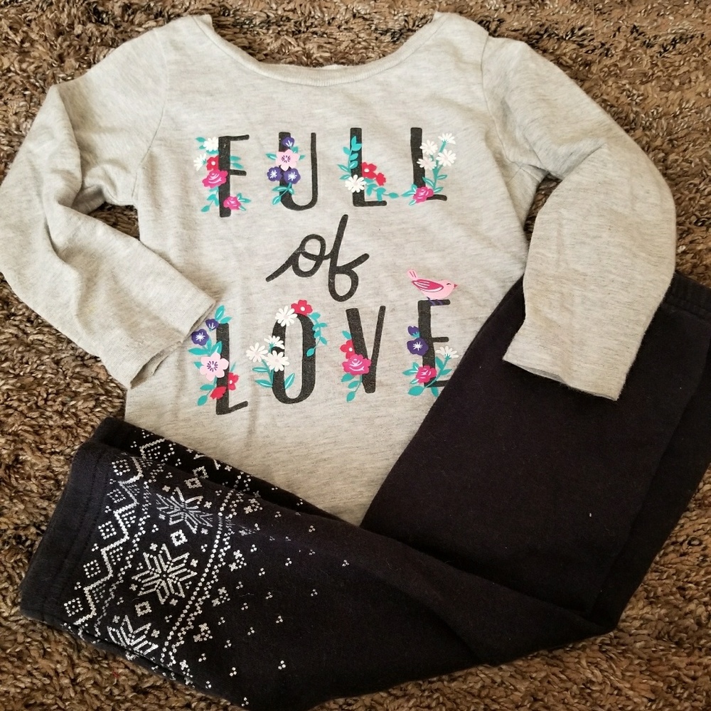 Carter's 18 month top 24 month fleece leggings