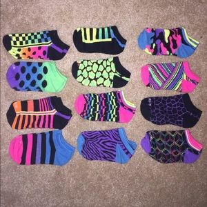 Reebok bright colored socks 12 pair bundle