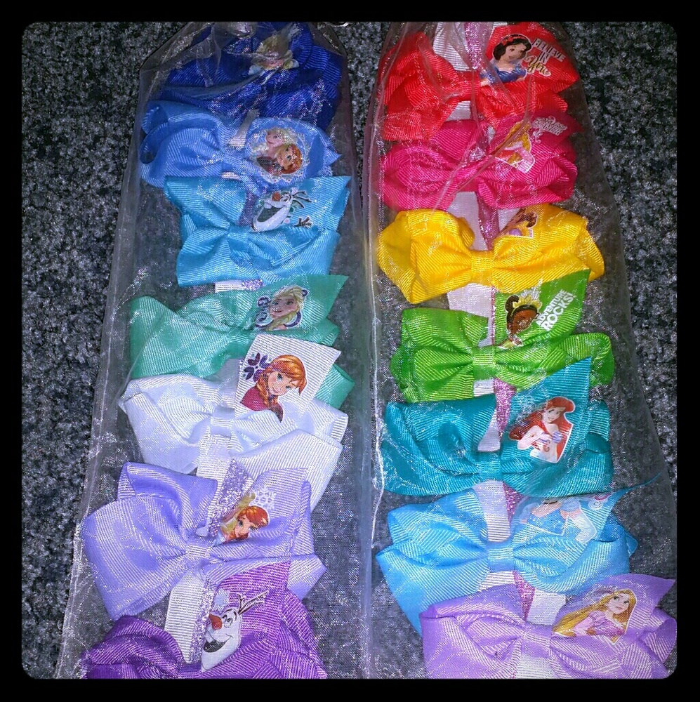 Frozen and Princess Bows Sets