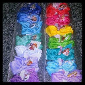 Frozen and Princess Bows Sets