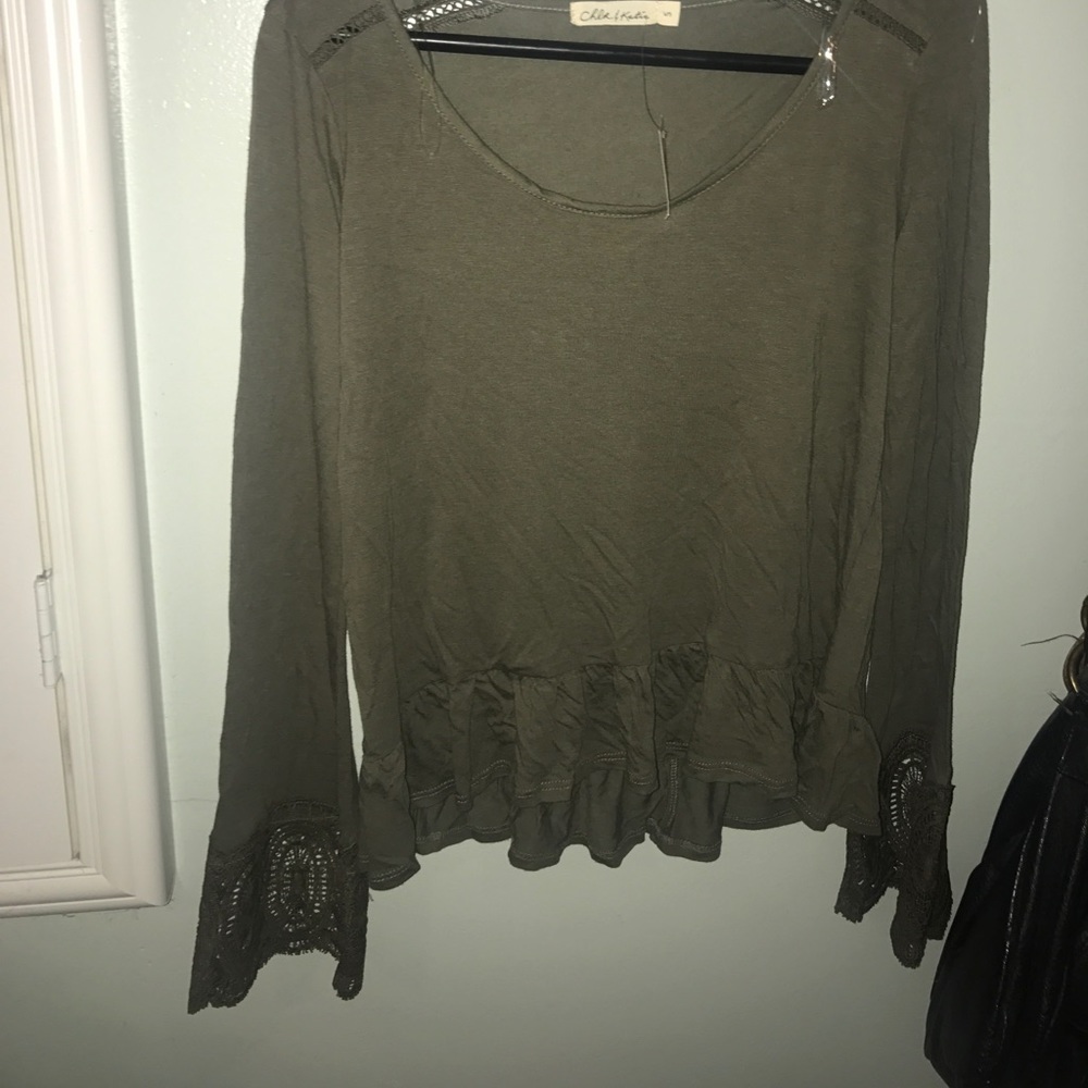 Green Blouse from Tilly's by Chloe and Katie
