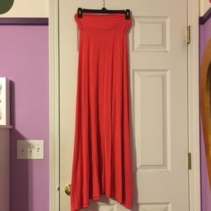 Coral Maxi Skirt.