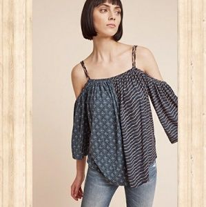 Anthropologie Reeve Open-Shoulder Top