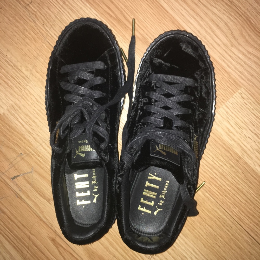 FENTY X PUMA BLACK VELVET CREEPERS