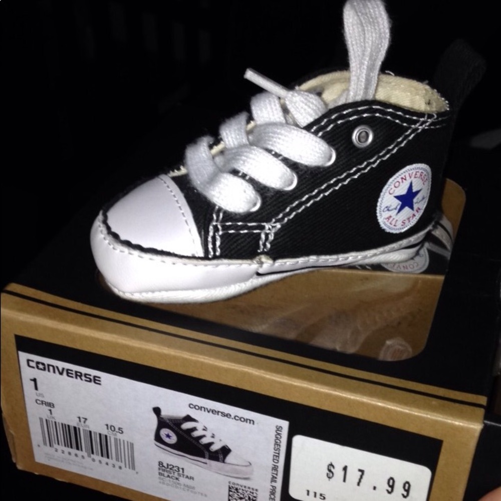 Black infant converse