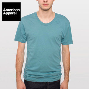 AMERICAN APPAREL Blank Short Sleeve Crew Neck Tee