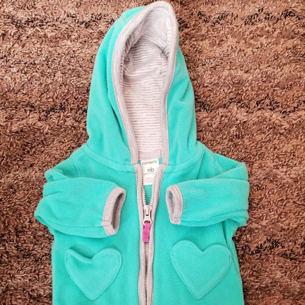 Carters newborn fleece jacket