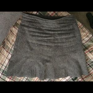 Grey knee length skirt