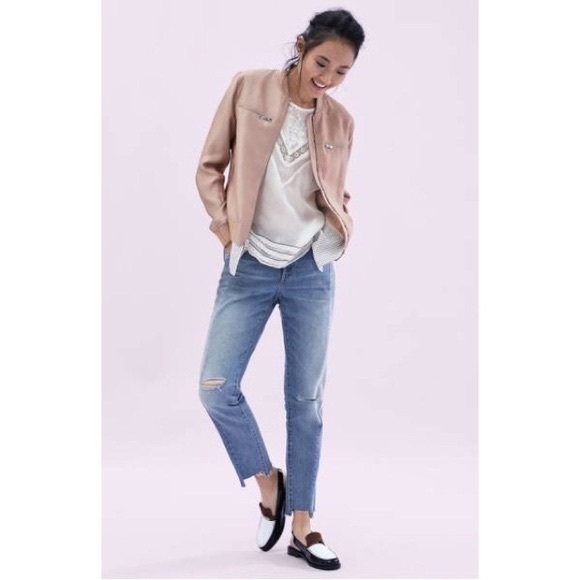 HP🔥Trouvé Layered Look Bomber Jacket NWT - Picture 3 of 3