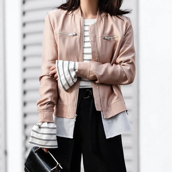 HP🔥Trouvé Layered Look Bomber Jacket NWT - Picture 2 of 3