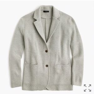 New J. Crew Merino Wool Sweater Blazer