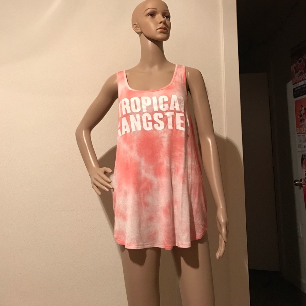 Tropical gangster tank top