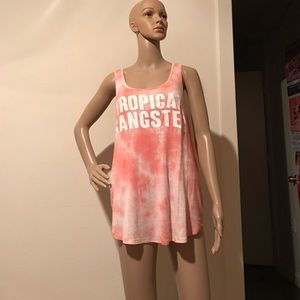 Tropical gangster tank top