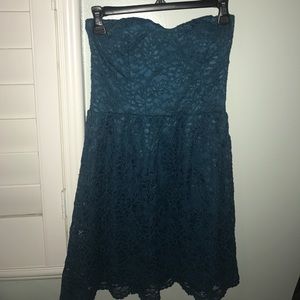 Cute Blue Lace Dress