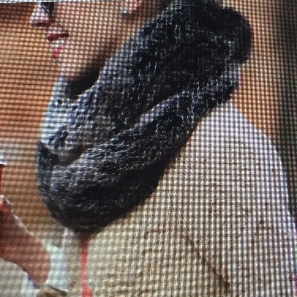 Ann Taylor faux fur infinity snood