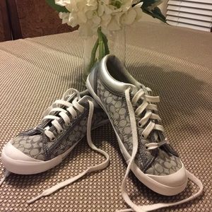 Authentic Coach gray/silver sneakers
