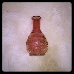 pink/purple tinted glass vase