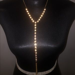 Pink tassel necklace