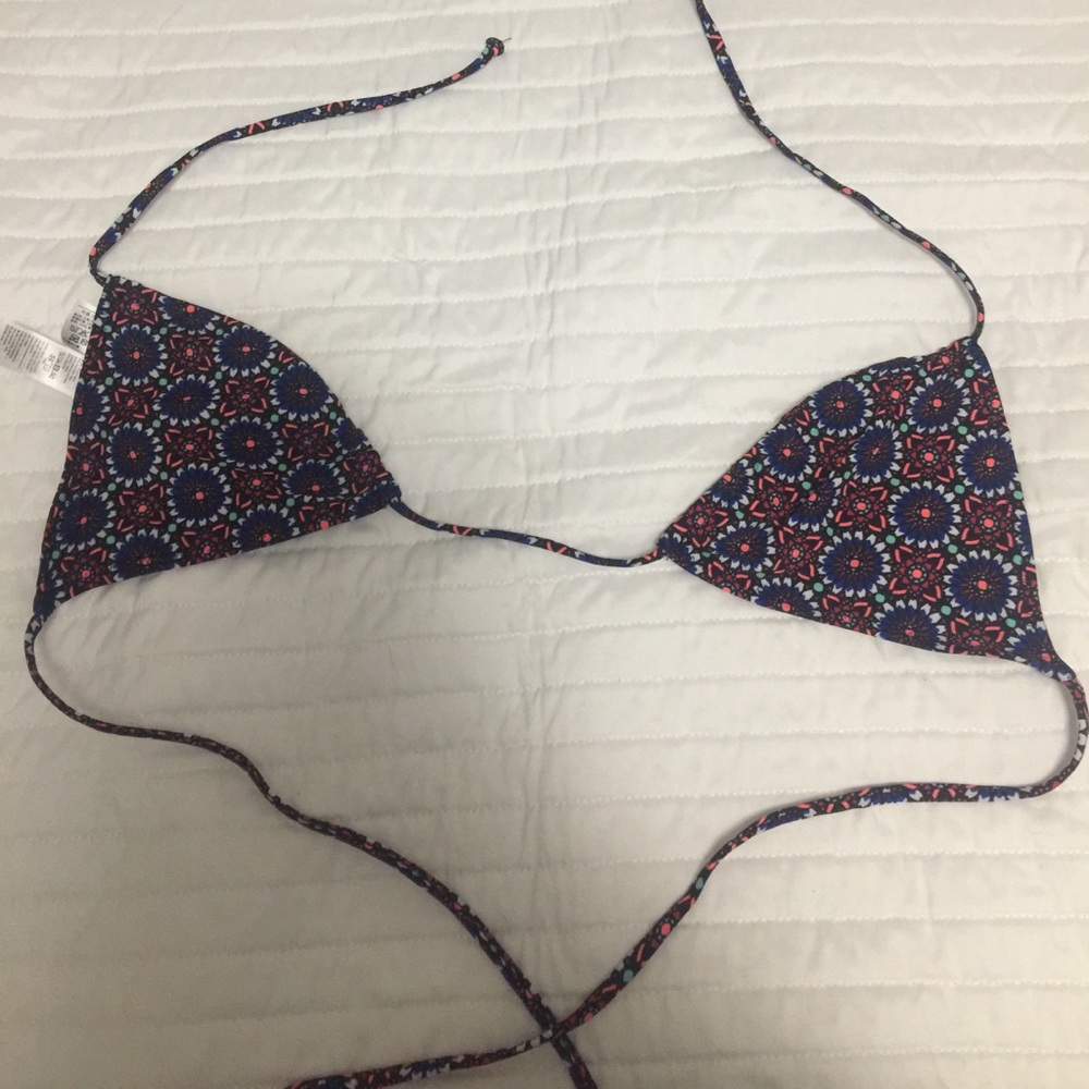 SELF TIE VIBRANT COLOR BIKINI TOP