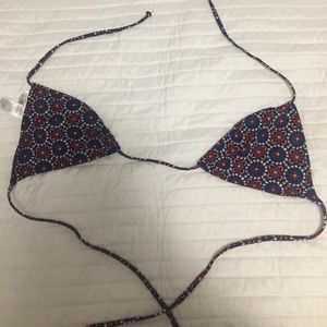 SELF TIE VIBRANT COLOR BIKINI TOP
