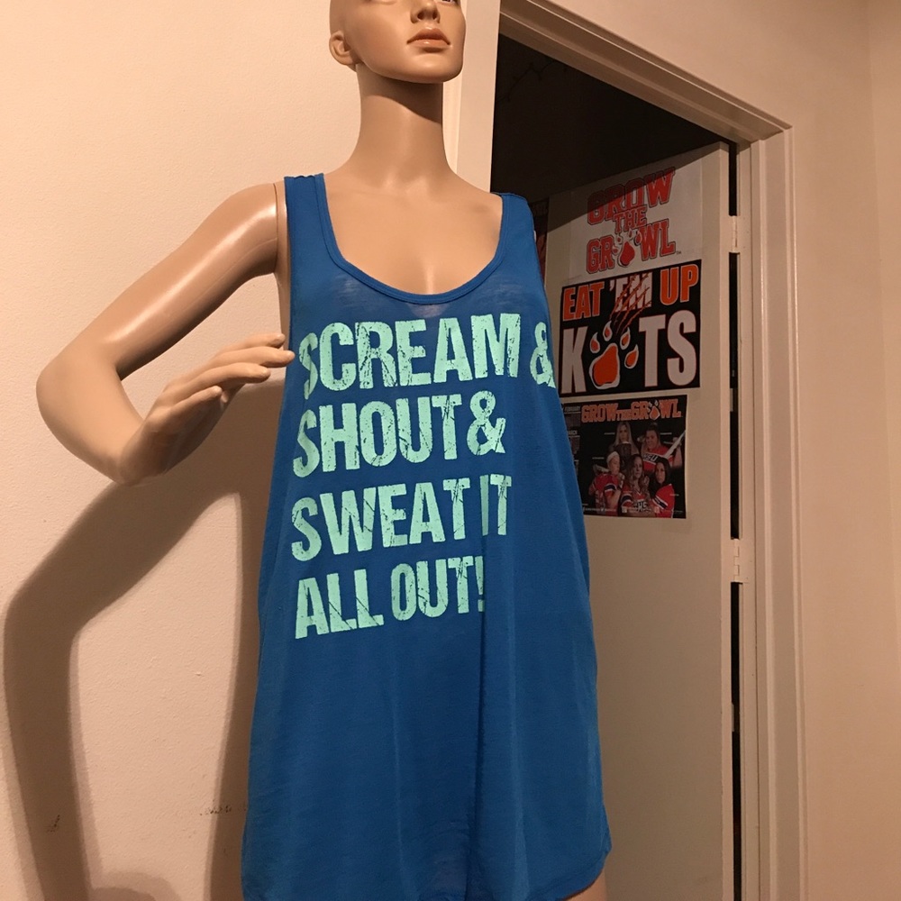 Blue tank top