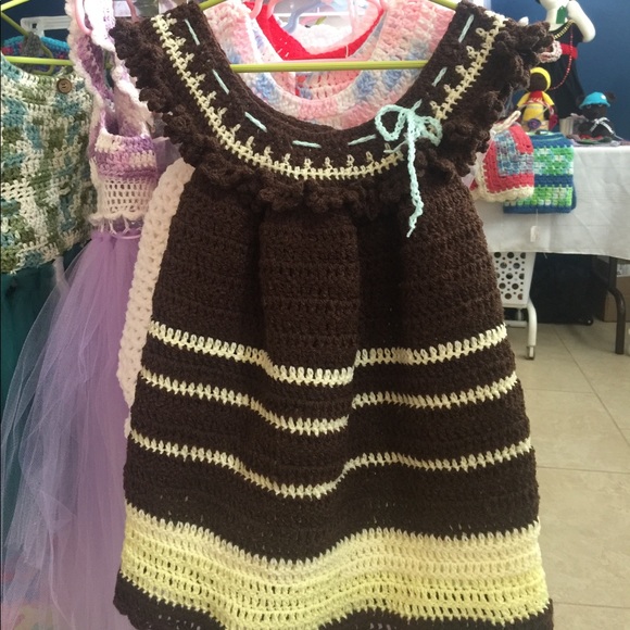 Handmade Crochet Girl's Dress