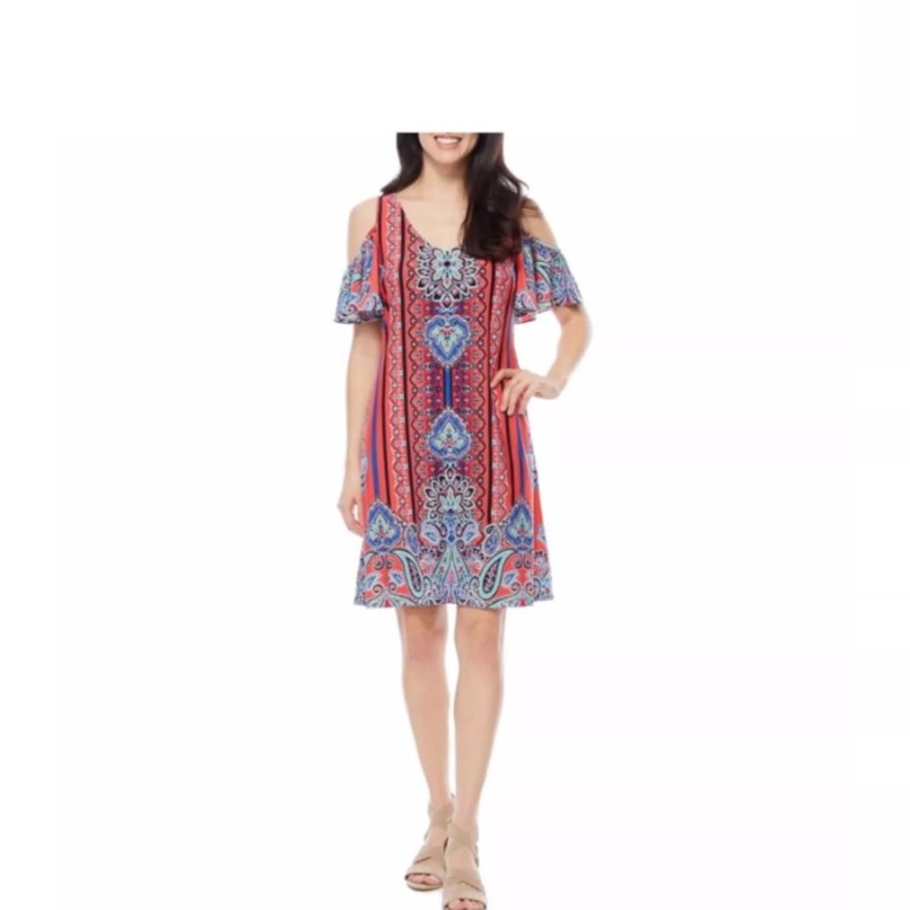 MSK cold shoulder dress