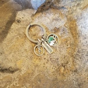Handcrafted Novelty Yoga Keychain
