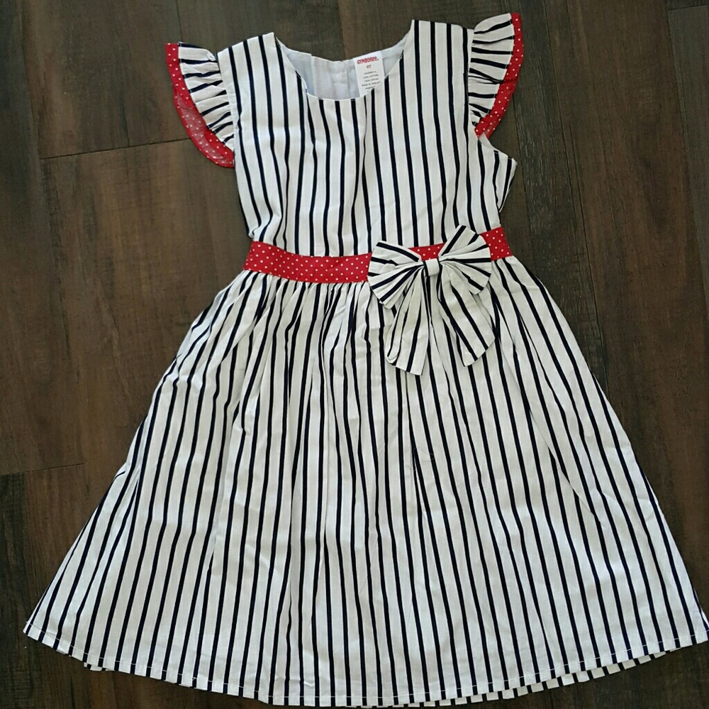 Girls Perfect Stripped Party Dress