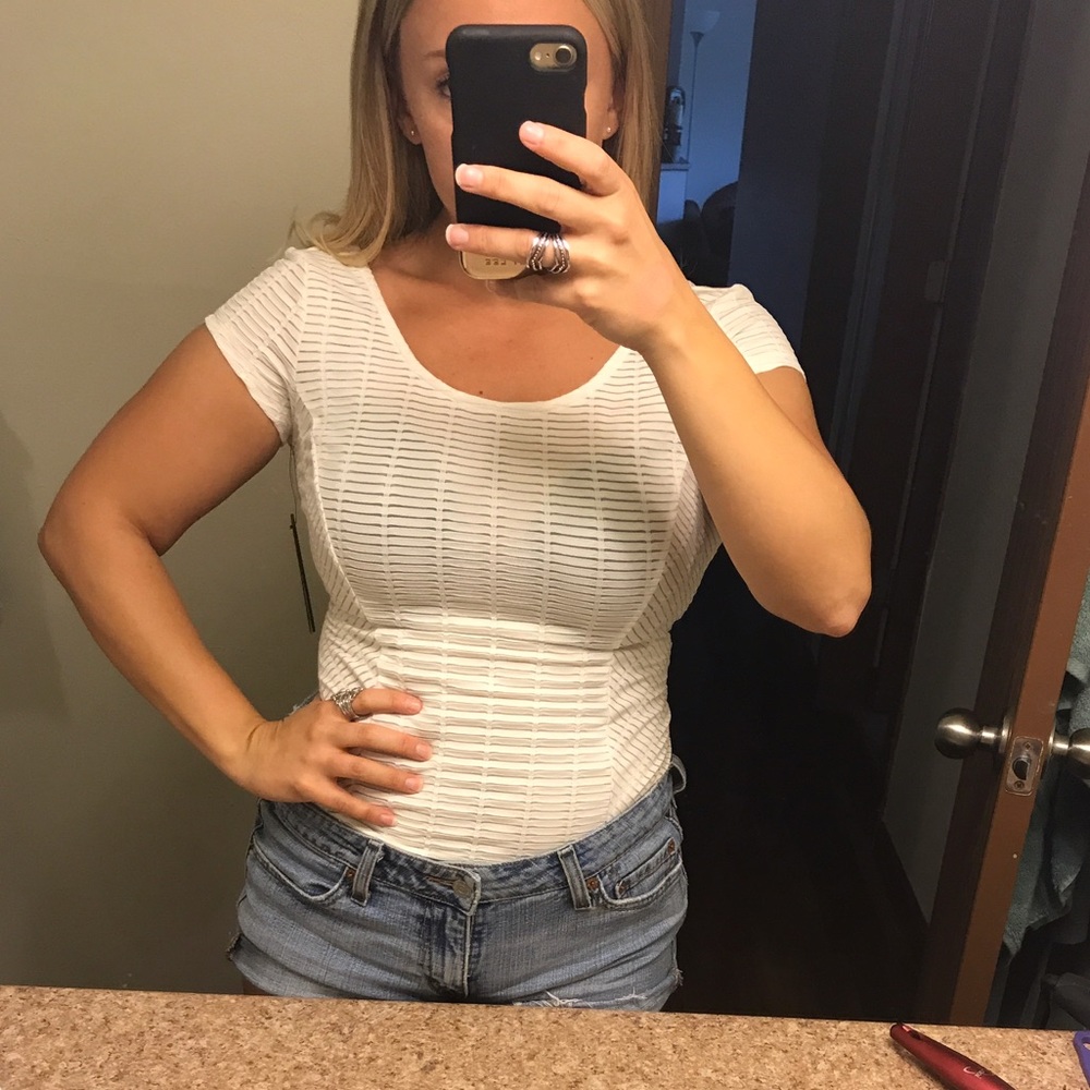 White Guess Top