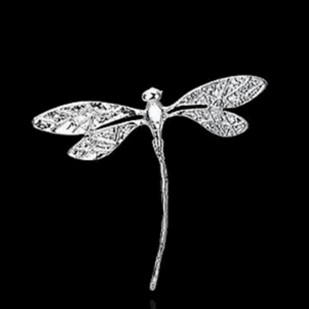 Silver Plated Dragonfly Pendant