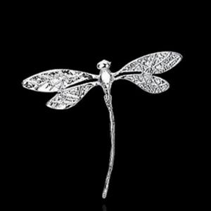 Silver Plated Dragonfly Pendant