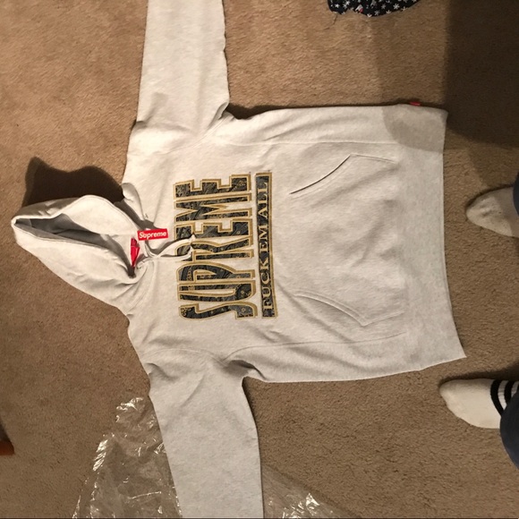 Supreme fuck em all hoodie - Picture 1 of 5
