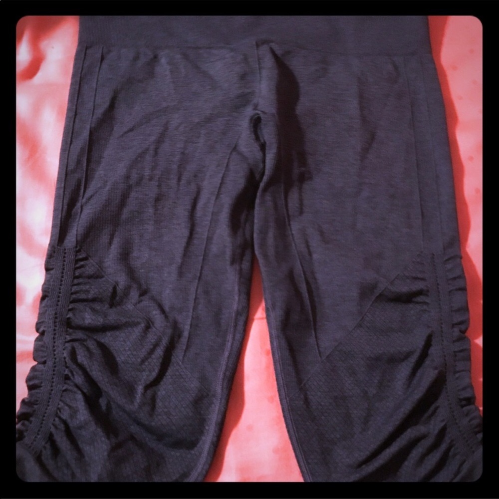 Lululemon Charcoal Grey Crops Size 10