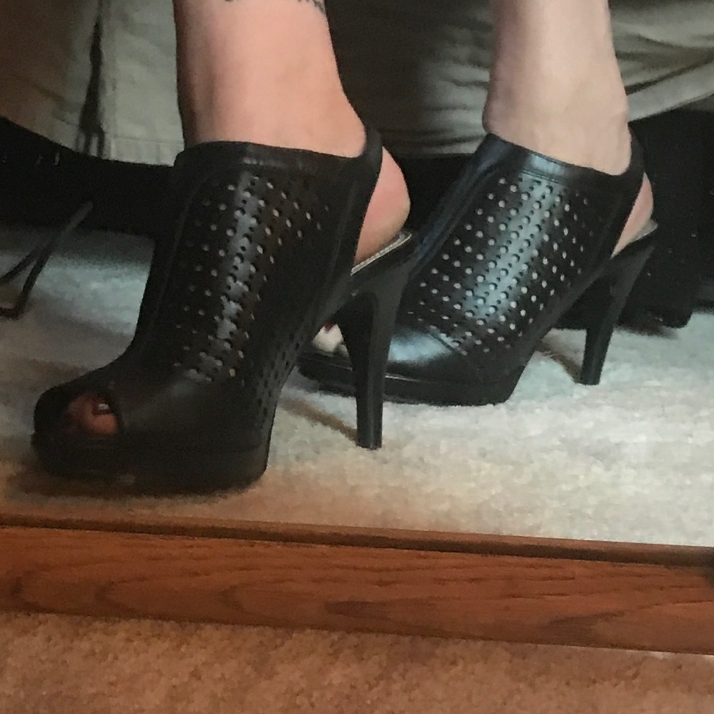 Open toe heels NEVER WORN