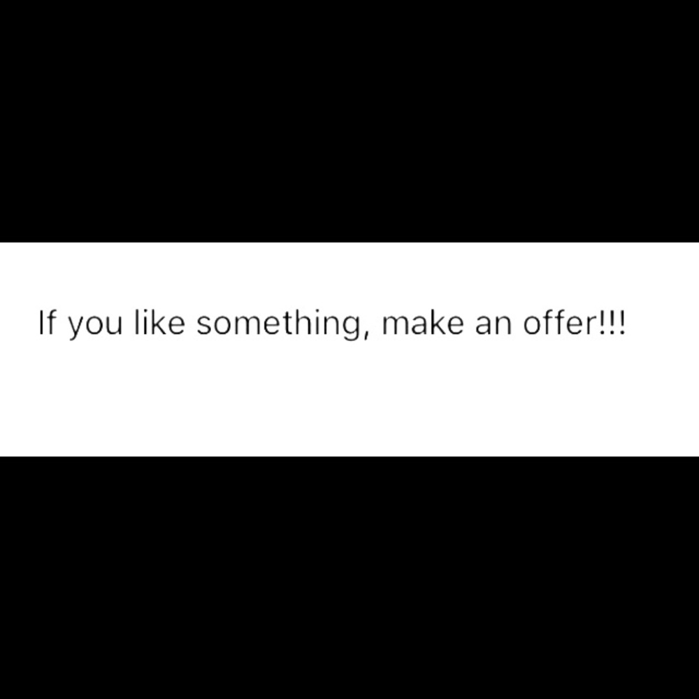 Feel free to make offers!