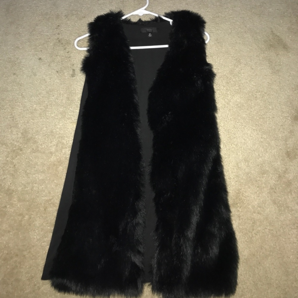 Black fur Cardigan